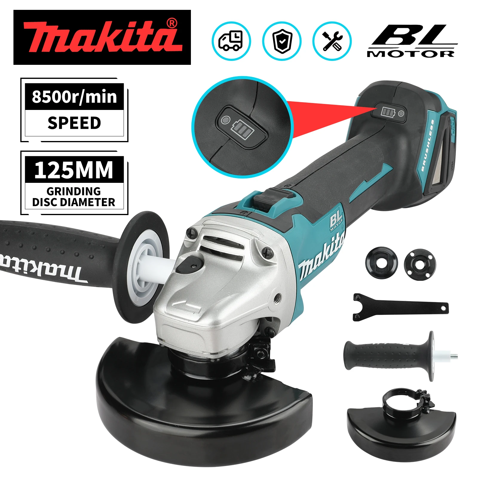 Brushless Angle Grinder Battery Powered - เครื่องเจียรมุมไร้สาย Makita DGA504 รุ่นใหม่ ปี 2026