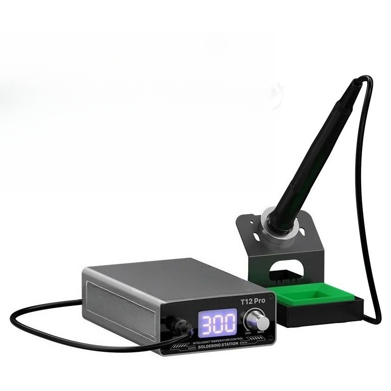 Digital Soldering Station T12 - เครื่องมือบัดกรีควบคุมอุณหภูมิแม่นยำ ร้อนเร็ว 75W ดิจิตอล T12 Pro