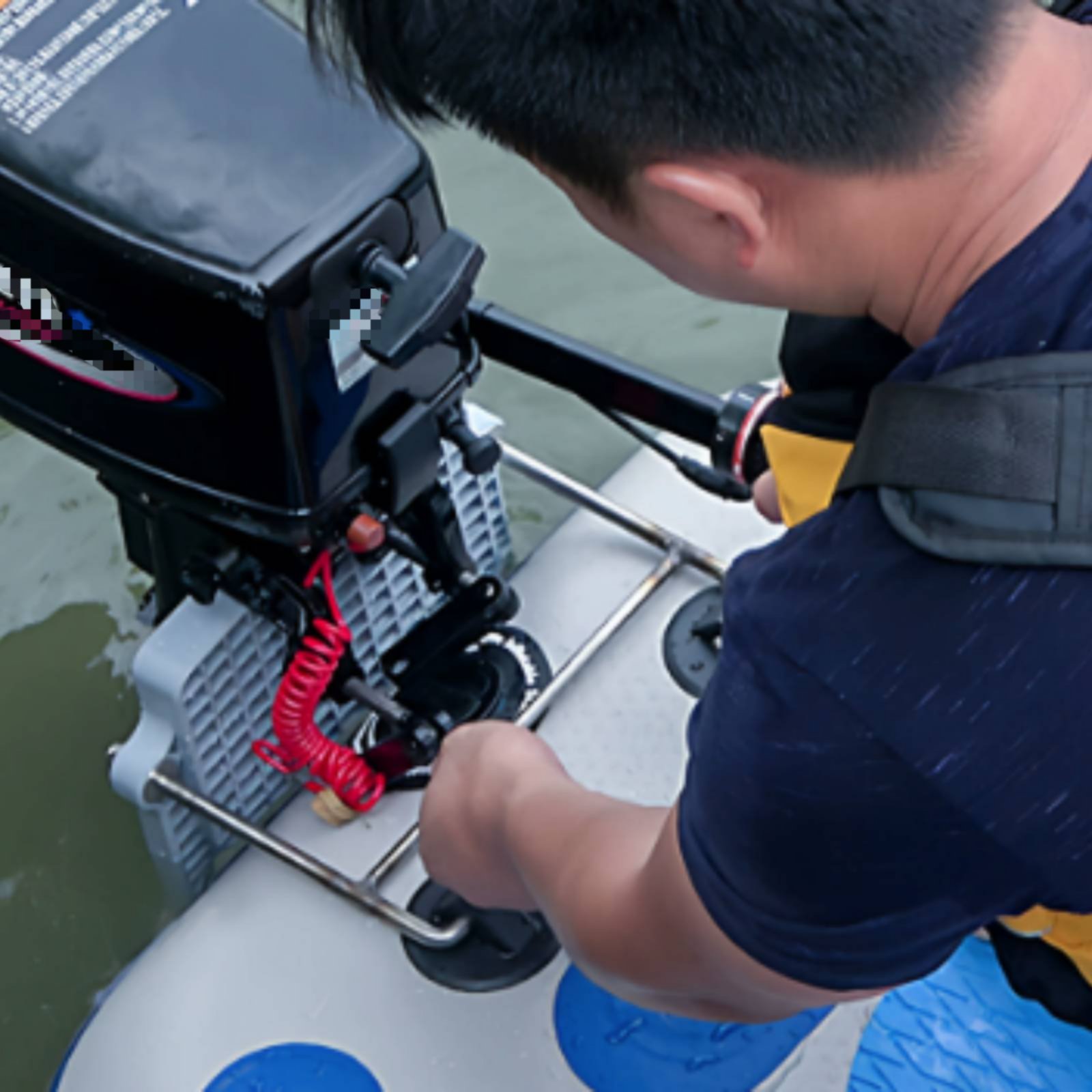 Hardware - ขายึดมอเตอร์เรือยางแบบเป่าลม สแตนเลส ขายึดมอเตอร์ติดท้ายเรือ แผ่นยึดท้ายเรือ ติดตั้งง่าย อุปกรณ์เรือ