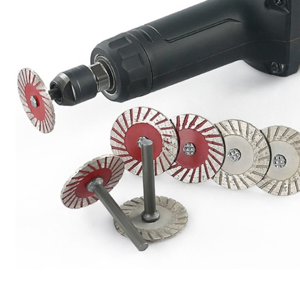 Cordless Rotary Tool Kit Accessories - แผ่นตัดเพชร 40 มม. 6 มม. ใบเลื่อยวงเดือนแผ่นขัดบดล้อสําหรับไม้โลหะหินหินแกรนิตหินอ่อน