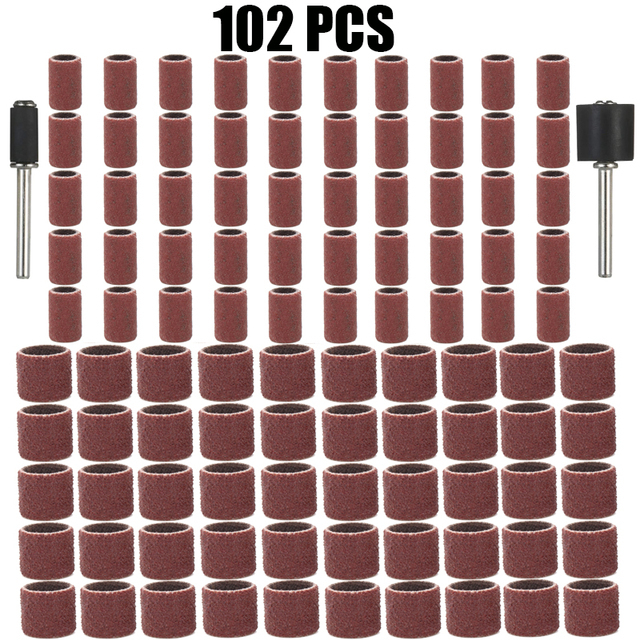 Cordless Rotary Tool Kit Accessories - 11/102 ชิ้น Sanding Drum Kit Grit
