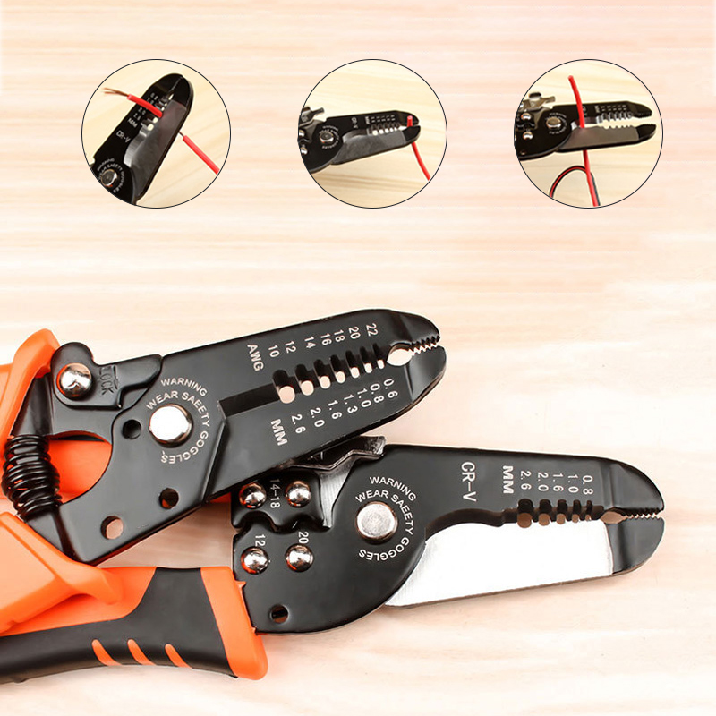 Automatic Wire Stripper Cutter - 175 มม.ปอก CRIMPING คีม Wire Stripper