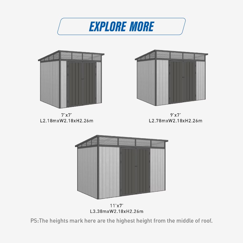 โรงเก็บเครื่องมือโลหะประสิทธิภ - Garden Tools บทวิจารณ์และราคา