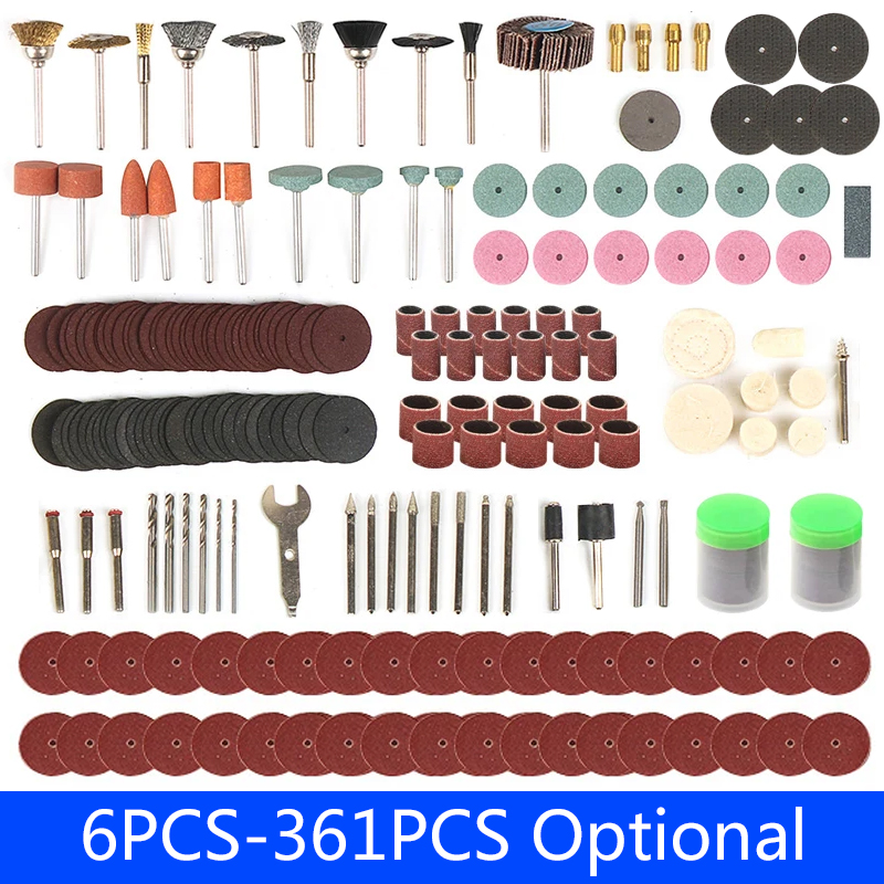 6ชิ้น-361ชิ้นอุปกรณ์แกะสลัก Dr - Cordless Rotary Tool Kit Accessories บทวิจารณ์และราคา