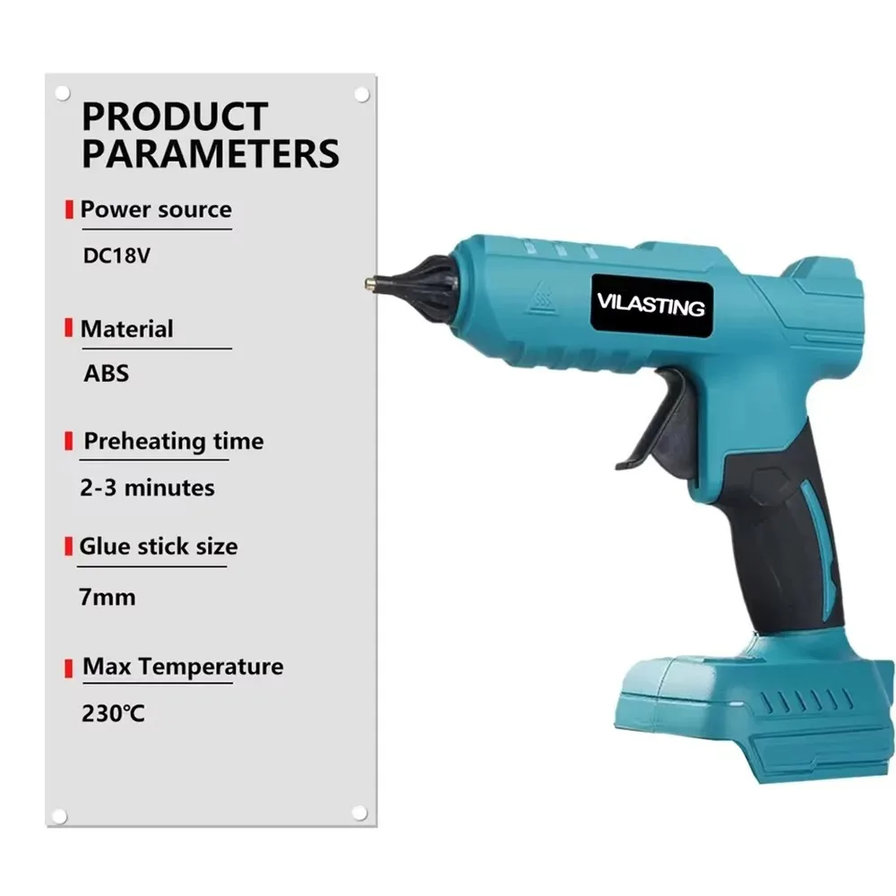 ปืนยิงกาวร้อนละลายไร้สาย 100W  - Hot Melt Glue Gun Cordless บทวิจารณ์และราคา