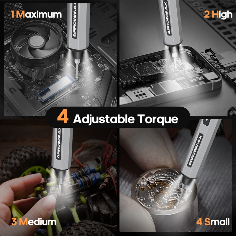ชุดไขควงไฟฟ้า ARROWMAX พร้อมจอ - Electric Screwdriver Rechargeable Usb บทวิจารณ์และราคา
