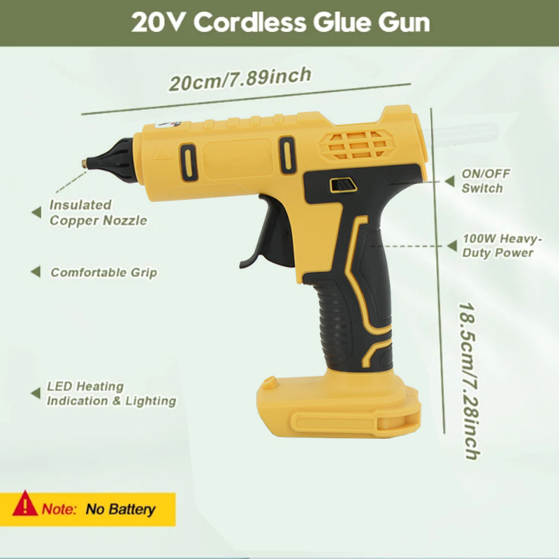ปืนกาวร้อนไร้สายแบบมือถือ ปืนเ - Hot Melt Glue Gun Cordless บทวิจารณ์และราคา