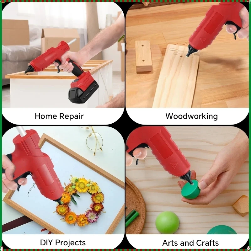 ปืนกาวร้อนไฟฟ้าไร้สาย VESMATIT - Hot Melt Glue Gun Cordless บทวิจารณ์และราคา