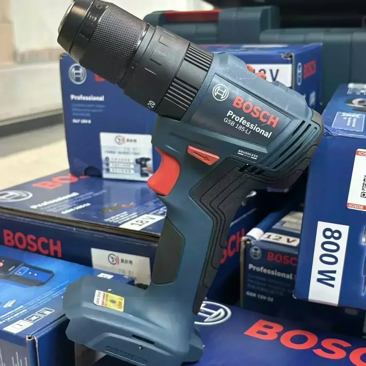 สว่านกระแทกไร้สายแบบมอเตอร์ไร้ - Brushless Cordless Electric Drill 18V บทวิจารณ์และราคา