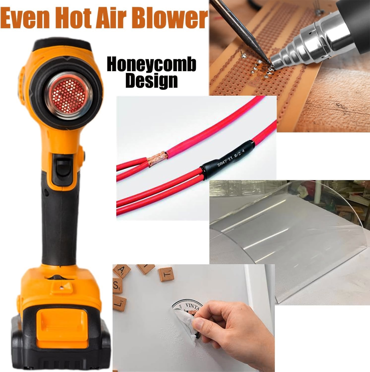 ปืนเป่าลมร้อนไร้สายสำหรับแบตเต - Cordless Heat Gun For Shrink Tubing บทวิจารณ์และราคา