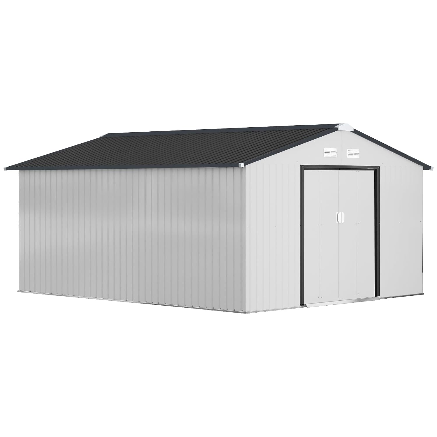 โรงเก็บของกลางแจ้งขนาด 11x13 ฟ - Garden Tools บทวิจารณ์และราคา