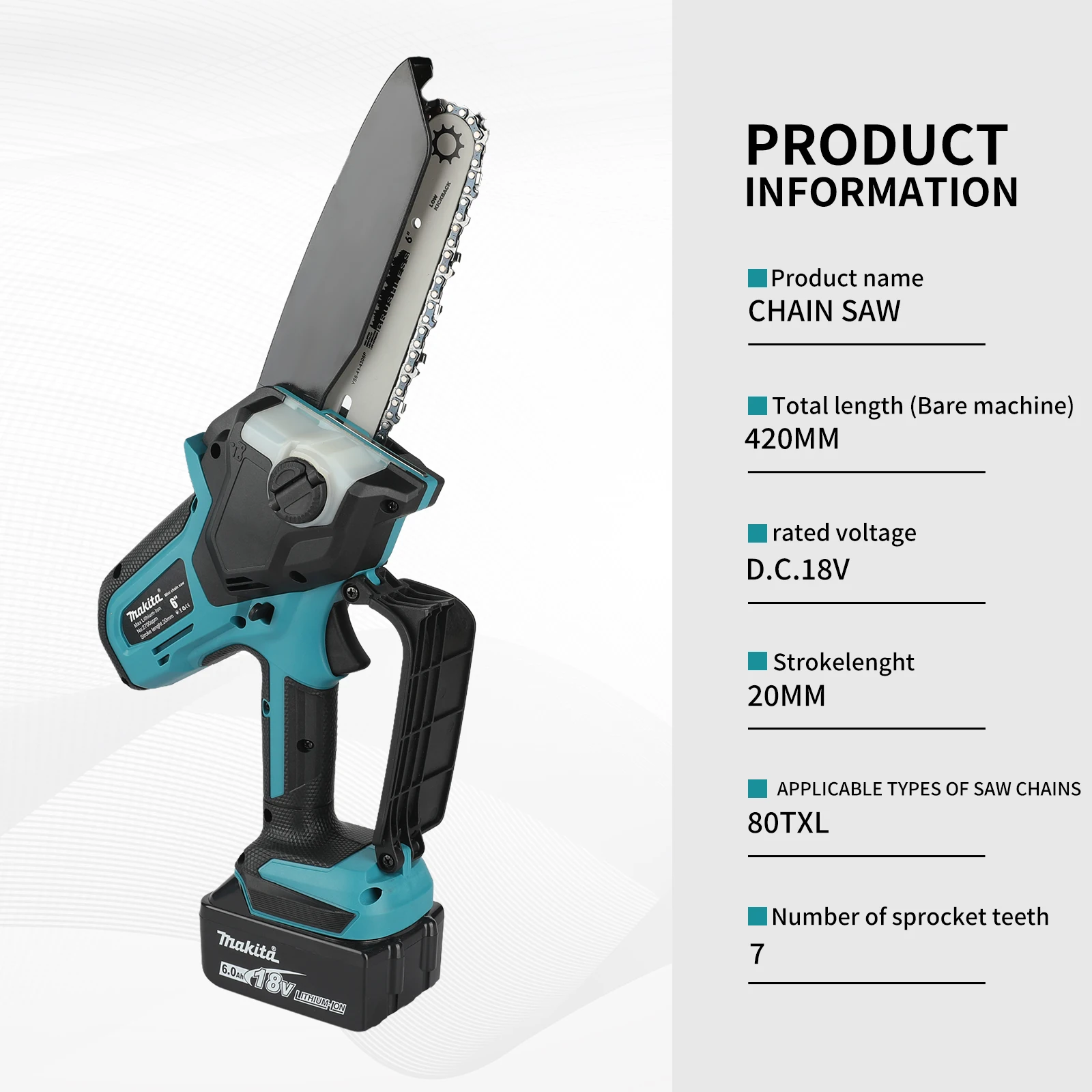 เลื่อยโซ่ไร้สายสำหรับงานไม้ พร - Mini Electric Chainsaw 6 Inch บทวิจารณ์และราคา