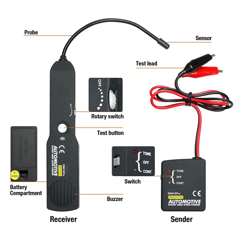 เครื่องตรวจจับสายไฟรถยนต์ ตรวจ - Power Tools บทวิจารณ์และราคา