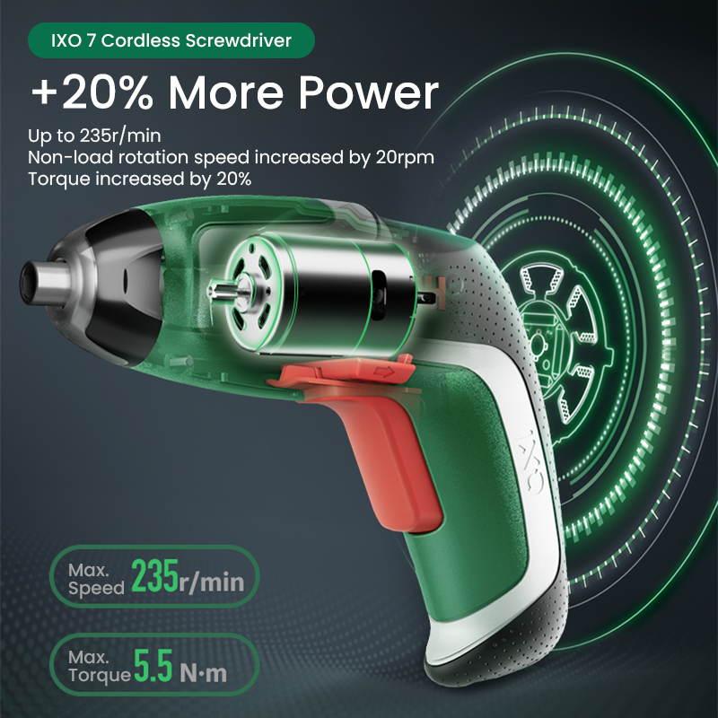 ไขควงไร้สาย Bosch IXO 7, ไขควง - Electric Screwdriver Rechargeable Usb บทวิจารณ์และราคา