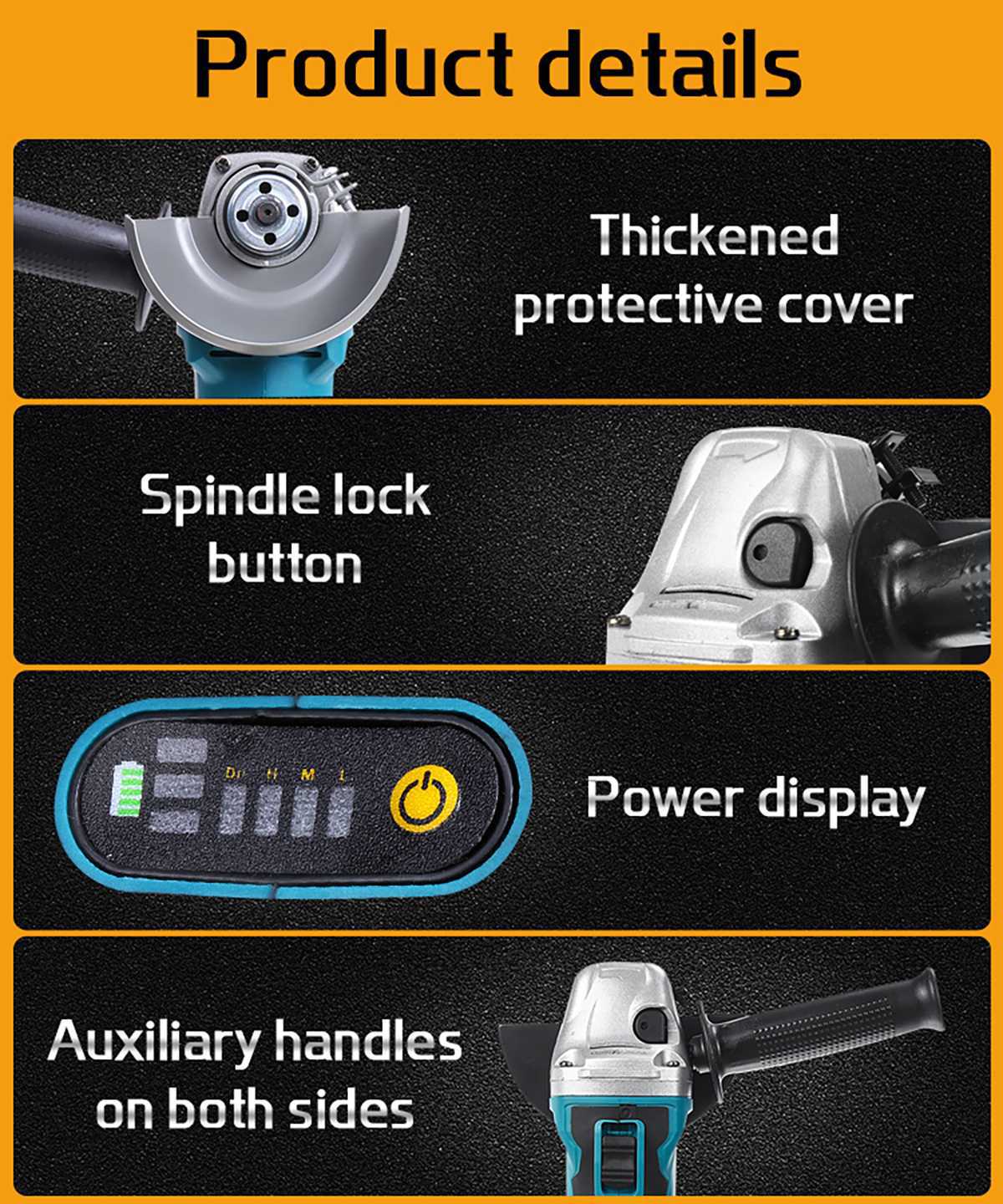 เครื่องเจียรไร้แปรงถ่าน 21V เค - Brushless Angle Grinder Battery Powered บทวิจารณ์และราคา